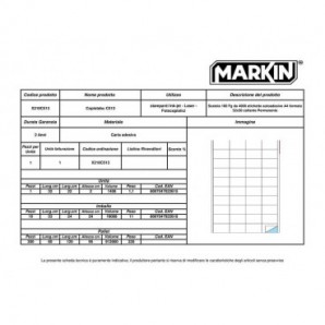 Etichette bianche MARKIN permanenti 52x29,7 mm con margine conf. da 4000 etichette - X210C513_137076