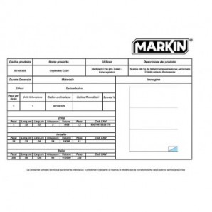 Etichette bianche MARKIN permanenti 210x99 mm senza margine conf. da 300 etichette - X210C520_137084