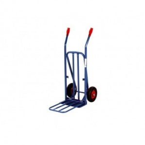 Carrello in acciaio Serena Group con doppio manico 90 x 44 x h. 118 cm blu HT4024R