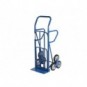 Carrello in acciaio Serena Group 55 x 52-80 x h. 140 cm blu HT4028