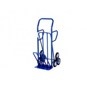 Carrello in acciaio Serena Group 55 x 52-80 x h. 140 cm blu HT4028