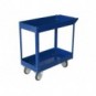 Carrello in acciaio Serena Group a 2 ripiani blu TC4102_184920