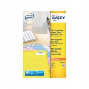 Mini etichette per indirizzi AVERY 46 x 11,1mm 25 fogli - L7656-25_283368