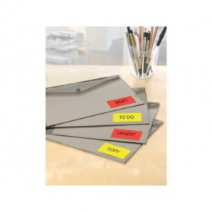 Etichette colorate fluorescenti con angoli arrotondati TICO 99,1x67,7 70 fogli - LP4FA-9967_418556