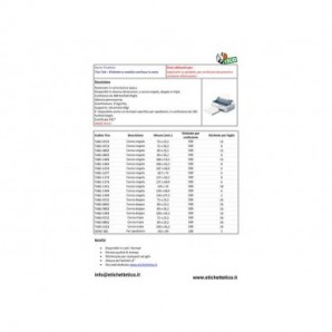 Etichette bianche a modulo continuo TICO Tab 1 corsia 100x36,2 mm 500 fogli - TAB1-1003_420958