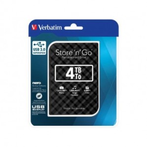 Hard Disk Esterno Verbatim Store 'n' Go USB 3.0 4 TB nero - 53223