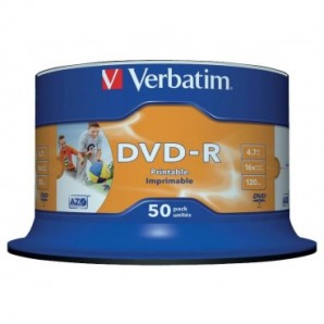 DVD-R Verbatim 4.7 GB in confezione da 50 dvd - 43533