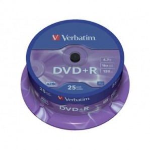 DVD-R Verbatim 16x 4.7 GB Conf. 25 pezzi - 43500_239789
