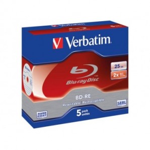 Blu-Ray BD-RE Verbatim 25 GB conf. da 5 - 43615_410364
