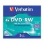 DVD-RW Verbatim Jewel Case 4.7 GB - velocità di scrittura 4x conf. da 5 - 43285