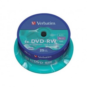 DVD-RW Verbatim 4.7 GB in confezione da 25 dvd-rw - 43639_712871