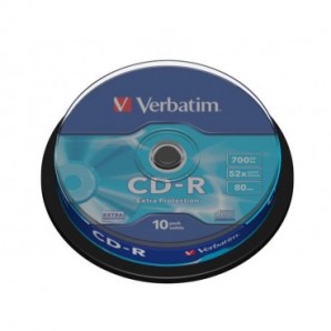 CD-R Extra Protection Verbatim 700 MB in confezione da 10 cd-r - 43437_410283