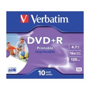 DVD+R Verbatim Jewel case 4,7 GB - Velocità 16x conf. da 10 - 43508_943605