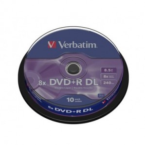DVD-R Doppio Strato Verbatim 8.5 GB in confezione da 10 dvd-r - 43666_803094