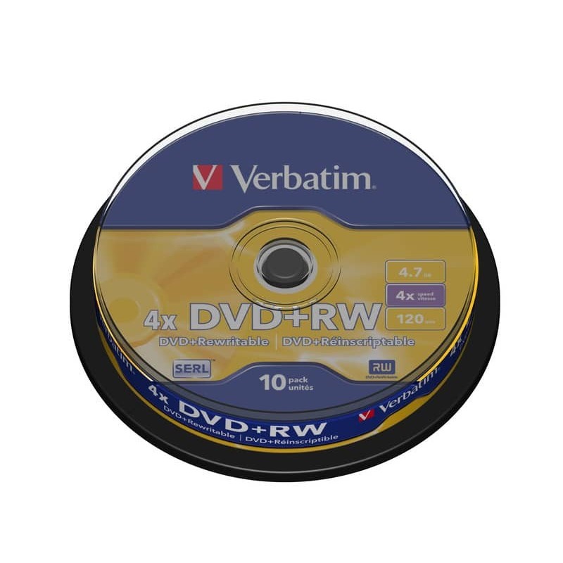 DVD-RW Verbatim 4.7 GB in confezione da 10 dvd-rw - 43488_712889