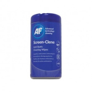 Salviette detergenti AF International SCR100T Screen-Clene Barattolo da 100 salviette - ASCR100T