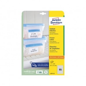 Etichette per freezer AVERY 38,1 x 21,1mm 25 fogli - L7971-25