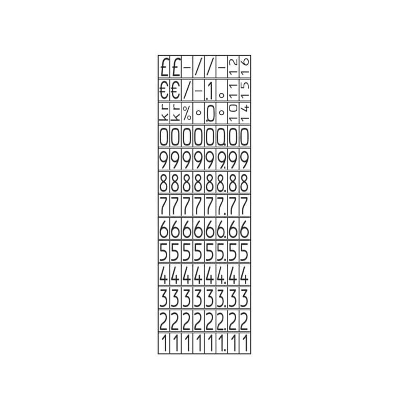 Prezzatrice 1 linea AVERY 8 caratteri PL1/8