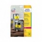 Etichette in poliestere AVERY giallo 20 fogli - L6103-20