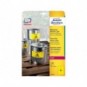 Etichette in poliestere AVERY giallo 105x148mm 80 etichette - L6132-20