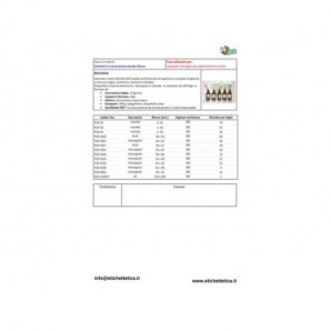 Etichette rotonde lucide TICO d. 25 bianco 100 fogli - PG4-25