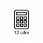 Calcolatrice scrivente da tavolo 3,6 linee/secondo OLIVETTI Logos 912 con display LCD a 12 cifre nero - B5897 000_436906