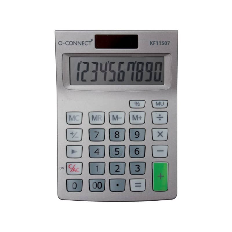 Calcolatrice solare da tavolo Q-Connect 10 cifre KF11507