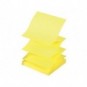 Foglietti riposizionabili a fisarmonica Q-Connect Z-Notes 70 g/m² giallo neon 76x76 mm 6 blocc. da 100 ff - KF16575