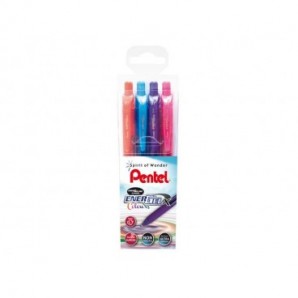 Penna roller a scatto Pentel EnerGel X 0,7 mm assortiti 4 pezzi - 0100786_129938