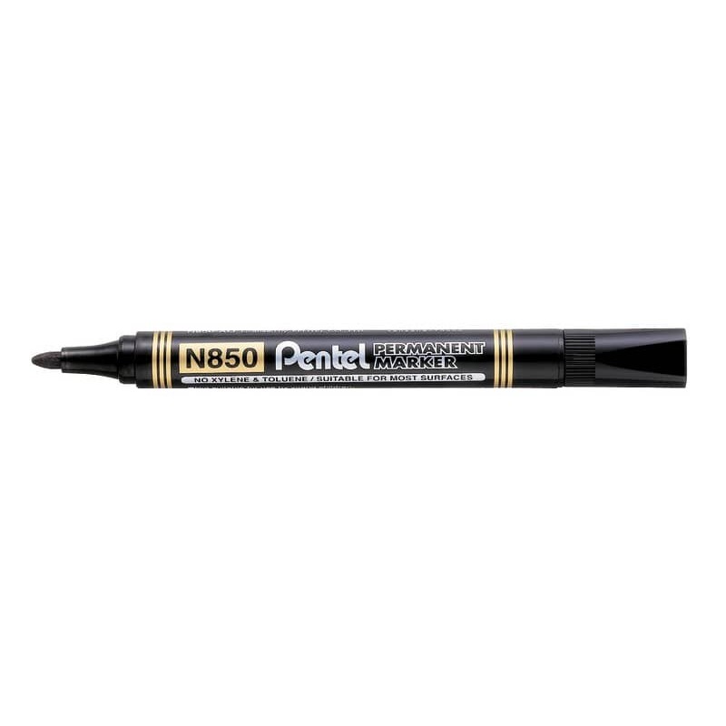 Marcatore permanente Pentel N850 punta conica 4.5 mm nero N850-AE_934903