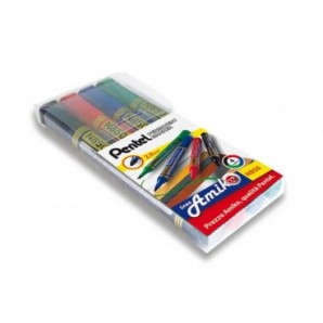 Marcatore permanente Pentel N850 punta conica 4,5 mm assortiti 4 pezzi - 0100861_934906