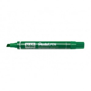 Marcatore permanente Pentel N60 punta a scalpello 3,9-5,7 mm verde N60-D_117956