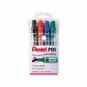 Marcatore permanente Pentel N60 con punta a scalpello 3,9/5,7 mm assortiti 4 pezzi - 0050504_238251