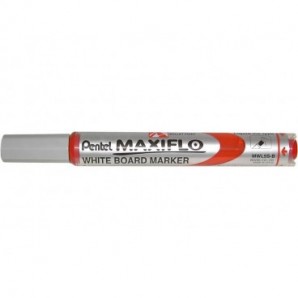 Marcatore per lavagne bianche Pentel MAXIFLO punta conica 4,0 mm rosso MWL5S-B_154583