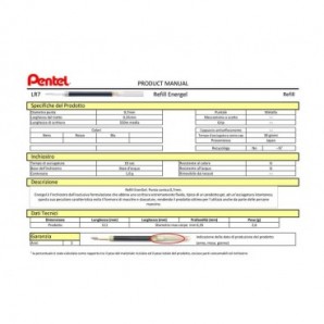 Refill Pentel Energel 0,7 mm nero LR7-AX_335738