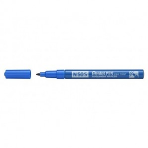 Marcatore permanente Pentel Pen N50S punta conica 3.8 mm blu N50S-C