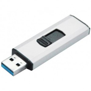 Chiavetta USB Q-Connect Super Speed 3.0 argento/nero 16 GB KF16369