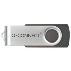 Chiavetta USB Q-Connect High Speed 2.0 nero 8 GB con cappuccio di protezione KF41512