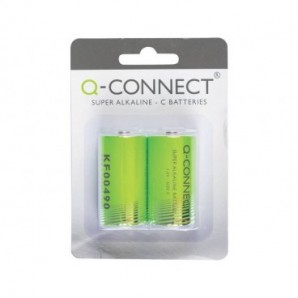 Batteria alcalina Q-Connect Baby/LR14 C 1,5 V conf.2 - KF00490