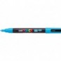 Marcatore a tempera POSCA Uni-Ball punta tonda 0,9-1,3 mm azzurro M PC3M AZ_139483