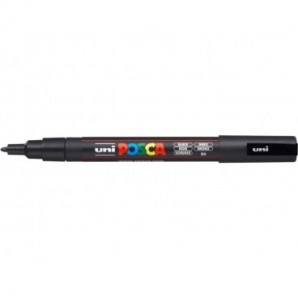 Marcatore a tempera POSCA Uni-Ball punta tonda 0,9-1,3 mm nero M PC3M N_139450