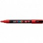 Marcatore a tempera POSCA Uni-Ball punta tonda 0,9-1,3 mm rosso M PC3M R_139465