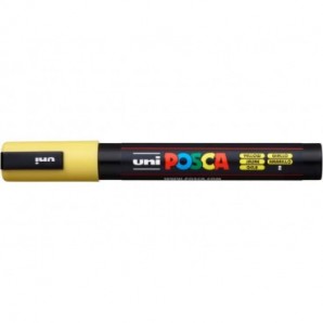 Marcatore a tempera POSCA Uni-Ball punta tonda 1,8-2,5 mm giallo M PC5M G_602164