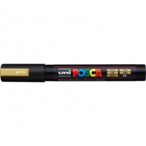 Marcatore a tempera POSCA Uni-Ball punta tonda 1,8-2,5 mm oro M PC5M ORO_145512