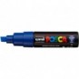 Marcatore a tempera POSCA Uni-Ball punta a scalpello 8 mm blu M PC8K B_270604