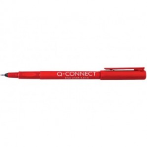 Fineliner Q-Connect 0.4 mm rosso Conf. 10 pezzi - KF25009