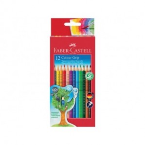 Matite colorate Faber-Castell Colour Grip  assortiti astuccio da 12 - 112412_244796