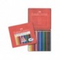 Matite colorate Faber-Castell Colour Grip  assortiti astuccio di metallo da 24 - 112423_244807