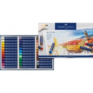 Pastelli a olio Faber-Castell Oil Pastels Creative Studio assortiti astuccio di cartone da 36 - 127036_524872