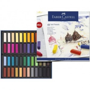 Crete morbide Faber-Castell Soft Pastels Creative Studio mini assortiti astuccio di cartone da 48 - 128248_356942